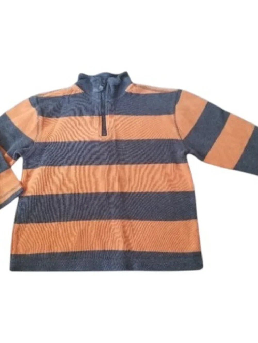 GAP KIDS Orange and Gray Half Zip Long Sleeved Top Boys Size 8